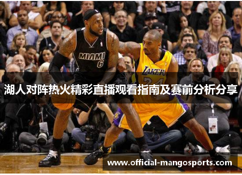 湖人对阵热火精彩直播观看指南及赛前分析分享